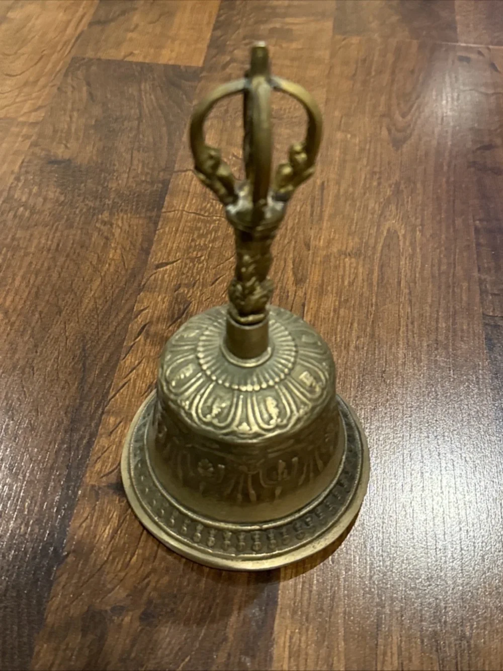 Vintage Tibetan Brass Buddhist Bell for Meditation
